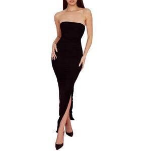 black lace sleeve swing dress Lace Short Sleeve Boat Neck Swing Dress – Aisize main image 1